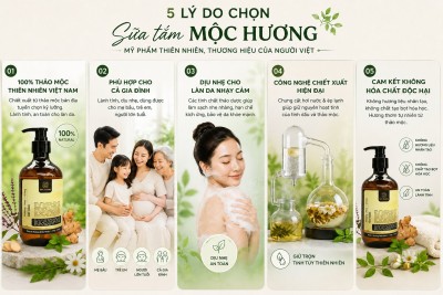 Là mỹ phẩm thảo dược thiên nhiên lành tính dùng được cho cả gia đình (bao gồm mẹ bầu,trẻ em và người lớn tuổi)