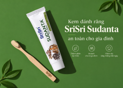 Kem đánh răng thảo dược thuận tự nhiên SriSri an toàn
