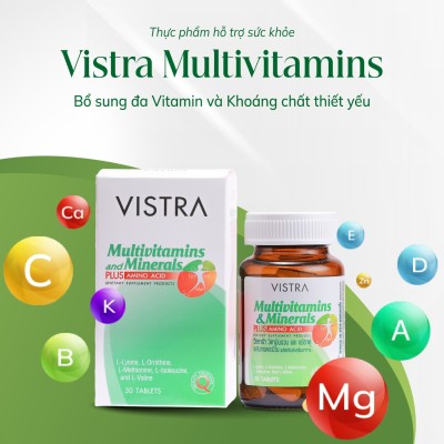 Vistra Multivitamins & Minerals Plus Amino Acid bổ sung đa vitamin & khoáng chất cho cơ thể
