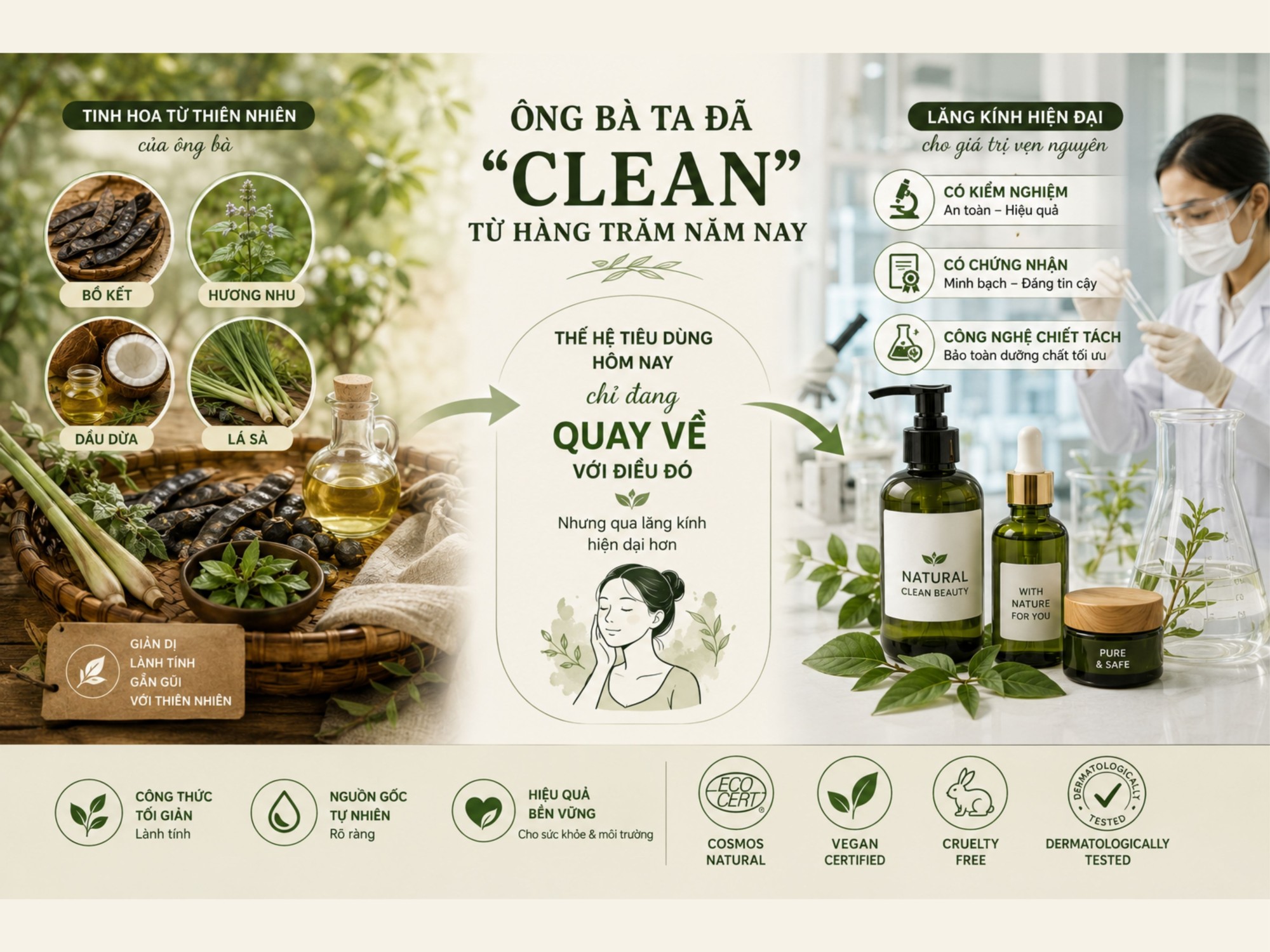 Clean beauty - làn sóng thay đổi cách người Việt chăm sóc cơ thể